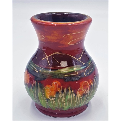 615 - ANITA HARRIS ART POTTERY 10cm TROJAN VASE  