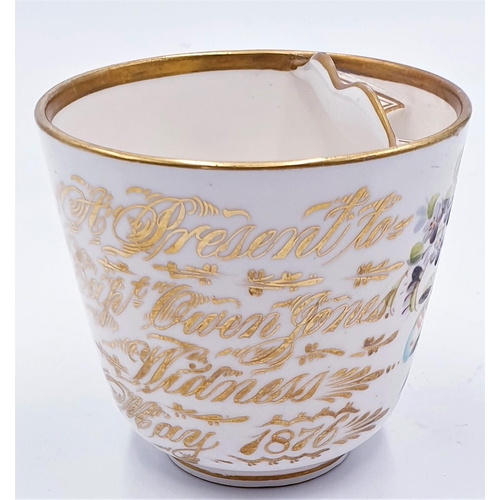 712 - MOUSTACHE CUP 1876 (Possibly Spode)