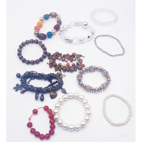 106 - BEADED BRACELETS (11)