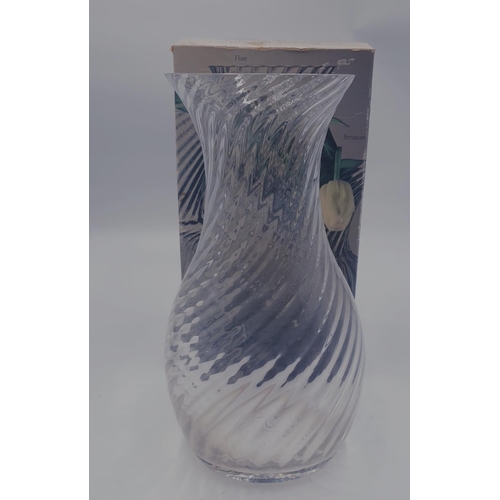 157 - DARTINGTON CRYSTAL Extra Large 26.5cm ROMAN VASE By Designer Mr Frank Thrower. (Original Box)
(Darti... 