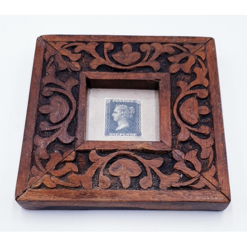 118 - FRAMED PENNY BLACK STAMP/ PICTURE