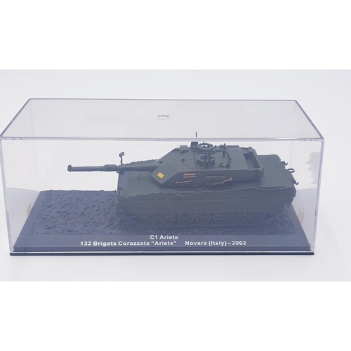 87 - MODEL OF A 132 BRIGATA CORA ZZATA ARIETE ITALY 2002 TANK (Cased)