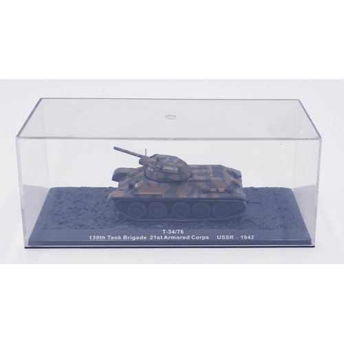 88 - MODEL OF A 21st ARMOURED CORPS TANK USSR 1942 TANK (Cased)