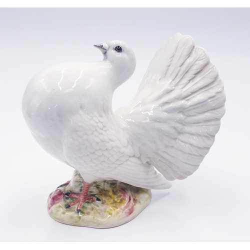 188 - BESWICK 12.7cm MODEL OF A FANTAIL PIGEON (Model No 1614) (White Gloss) 1959/69 Designed By Mr Arthur... 