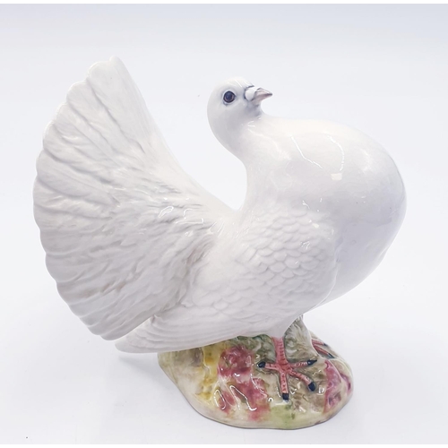 188 - BESWICK 12.7cm MODEL OF A FANTAIL PIGEON (Model No 1614) (White Gloss) 1959/69 Designed By Mr Arthur... 