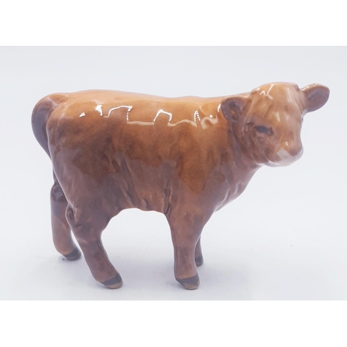 196 - BESWICK 7.6cm MODEL OF A HIGHLAND CALF Model No 1827D  1962/90 Designed By Mr Arthur Gredington