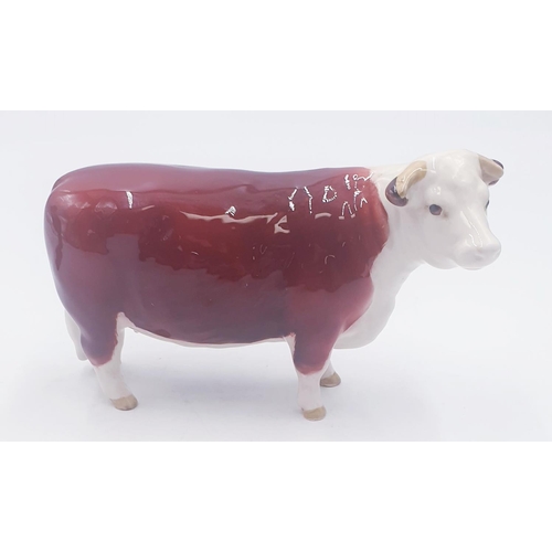 200 - BESWICK 10.8cm MODEL OF A HEREFORD COW (Ch Of Champions) Model No 1360 (Brown/White Gloss Colourway)... 