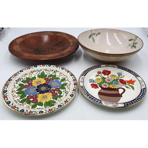 66 - BOWLS (2) Plus PLATES (2)