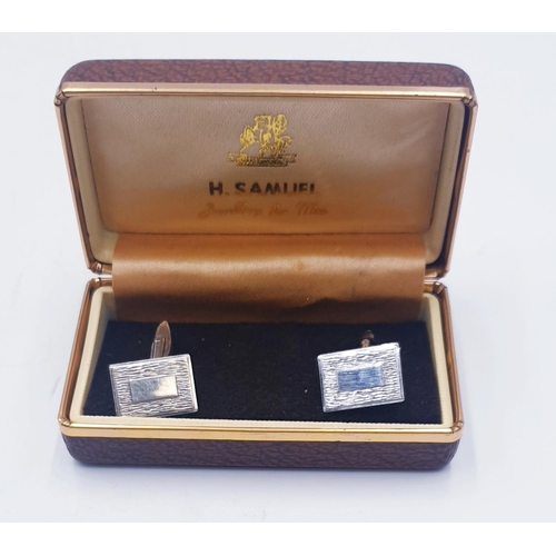 91 - SILVER (Hallmarked) CUFF LINKS  (Boxed)