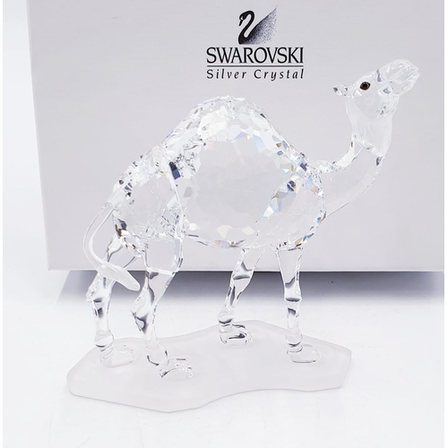 755 - SWAROVSKI CRYSTAL 12cm MODEL OF A CAMEL (This retired Swarovski crystal camel was part of the “Afric... 