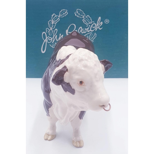 758 - BESWICK 12.7cm MODEL OF A POLLED HEREFORD BULL Model No 2549A (Gloss Colourway)  1977/97 Designed By... 