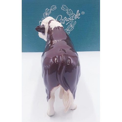 758 - BESWICK 12.7cm MODEL OF A POLLED HEREFORD BULL Model No 2549A (Gloss Colourway)  1977/97 Designed By... 