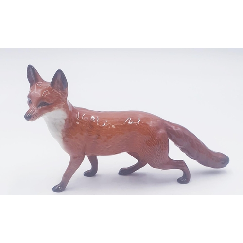 761 - BESWICK Large 14cm MODEL OF A FOX (Standing) Model No 1016A (Red-Brown And White Gloss Colourway) 19... 