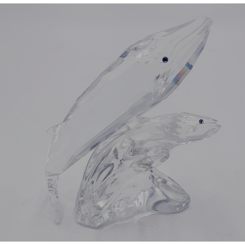 769 - SWAROVSKI CRYSTAL MODEL OF A WHALE And CUB Available during 1992, the Whales were the final piece in... 