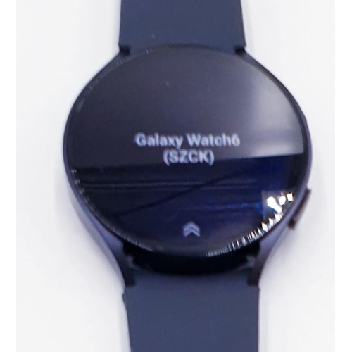 100A - SAMSUNG GALAXY WATCH 6 . GRAPHITE,With SPORT BAND.  BLUETOOTH, WI FI, GPS. Use With A Smartphone Run... 