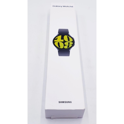 100A - SAMSUNG GALAXY WATCH 6 . GRAPHITE,With SPORT BAND.  BLUETOOTH, WI FI, GPS. Use With A Smartphone Run... 