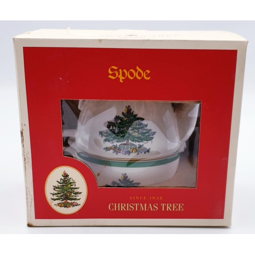 181 - SPODE CHINA ONE CUP IN THE CHRISTMAS TREE DESIGN  (Original Box)