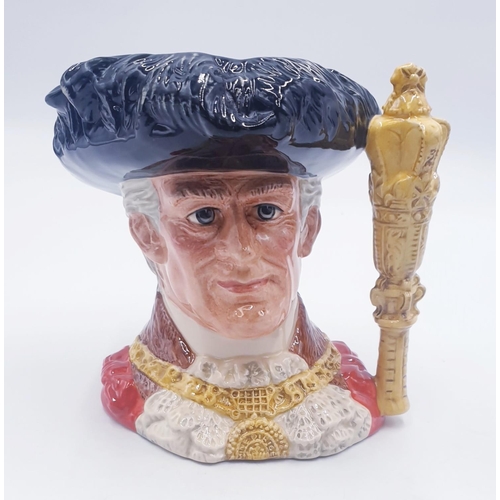 344 - ROYAL DOULTON Large 18.5cm CHARACTER JUG 'THE LORD MAYOR OF LONDON' (Handle:Sceptre Of Office) D6864... 