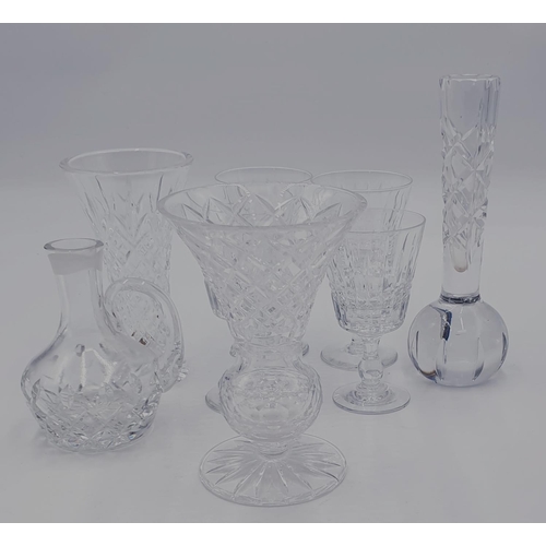 62 - CUT GLASS /CRYSTAL ITEMS (Qty Of) Inc VASES, GLASSES, JUGS,BOWLS (7) ,Etc.
(Please Note This Lot WIL... 