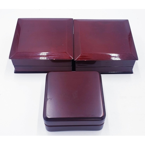 88 - HIGH GLOSS COIN COLLECTORS BOXES (3)