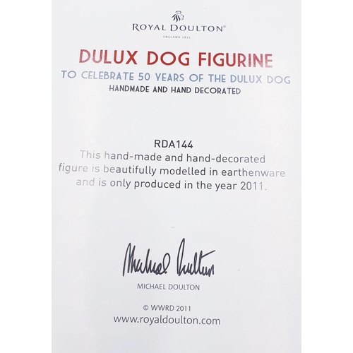 505 - ROYAL DOULTON MODEL OF A DULUX DOG (Made For One Year Only --To Celebrate 50 Years Of Dulux)  (Origi... 