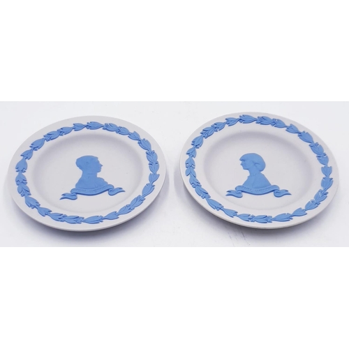 738 - WEDGWOOD WHITE/BLUE JASPER WARE COMMEMORATIVE 