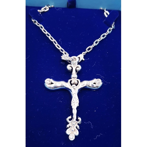 743 - CROSS PENDANT ON A NECK CHAIN (Boxed)