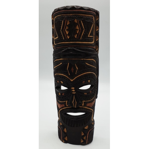 755 - WOODEN (Hand Carved) NATIVE Extra Large 34.5cm FACE MASK