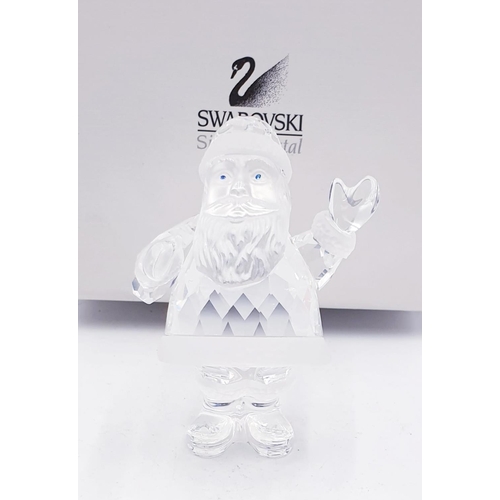 785 - SWAROVSKI CRYSTAL 6cm FIGURINE OF SANTA CLAUS (This retired Swarovski crystal Santa Claus was part o... 