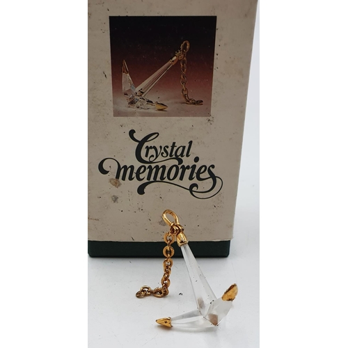 791 - SWAROVSKI CRYSTAL MEMORIES ANCHOR (This retired Swarovski Crystal Memories anchor was part of the “I... 