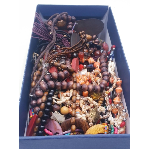 105A - BOX CONTAINING A Large Qty Of JEWELLERY