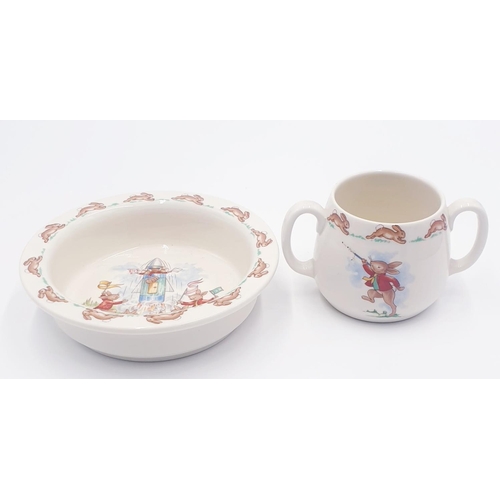 112 - ROYAL DOULTON BUNNYKINS BOWL & MUG (Bowl Marked 2nds)