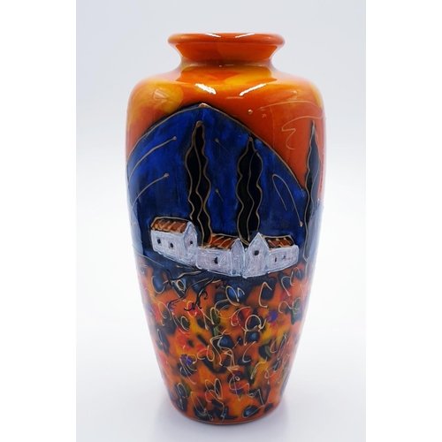 217 - ANITA HARRIS ART POTTERY 23cm SPARTA VASE 