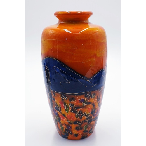 217 - ANITA HARRIS ART POTTERY 23cm SPARTA VASE 