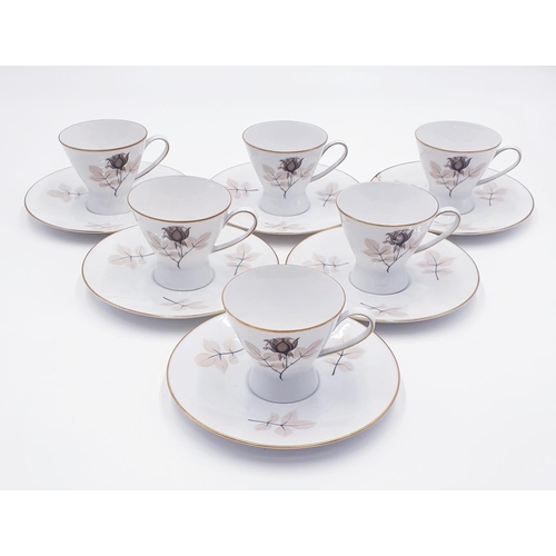 222 - ROSENTHAL PORCELAIN CUPS & SAUCERS (6)
(Rosenthal GmbH is one of the most traditional and yet most m... 