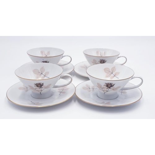 224 - ROSENTHAL PORCELAIN CUPS & SAUCERS (4)