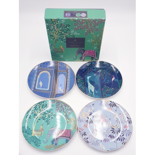 233 - PORTMEIRION 20cm Dia (Boxed Set Of Four) PLATES By Sara Miller