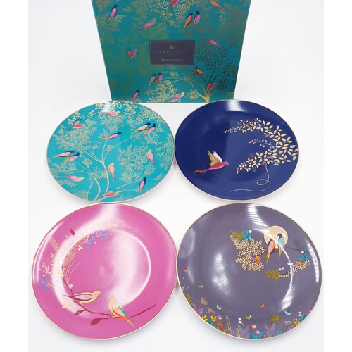 234 - PORTMEIRION 20cm Dia (Boxed Set Of Four) CAKE PLATES By Sara Miller