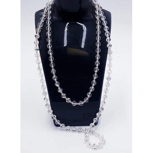 269 - CRYSTAL NECKLACE  (Boxed)