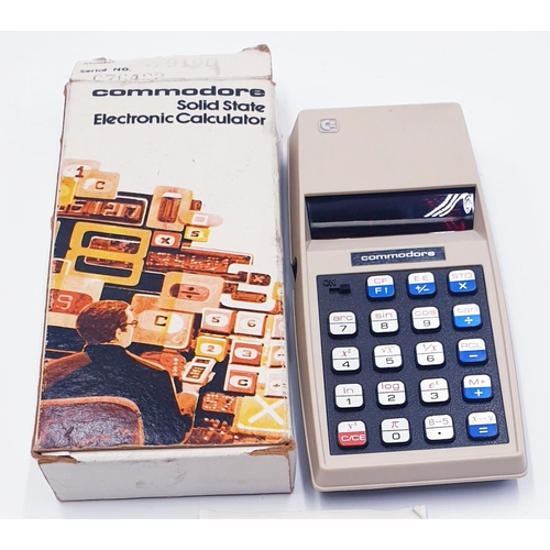 288 - COMMODORE ELECTRONIC CALCULATOR With RED LED DISPLAY (Model No SR 7979D) c1970s (Found To Be Working... 