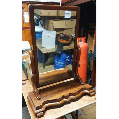 300A - WOODEN Large 91cm x 61cm x 30cm SWIVEL MIRROR (Please Note This Lot WILL NOT BE PACKED OR SHIPPED...... 