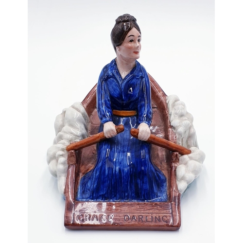 321 - WOOD & Sons ____cm x ____cm MODEL OF GRACE DARLING IN THE ROWING BOAT (Limited Edition 5,000 This On... 