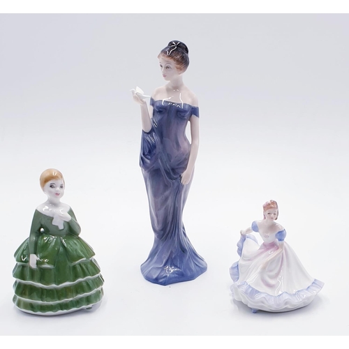 330 - ROYAL DOULTON FIGURINES (3) 