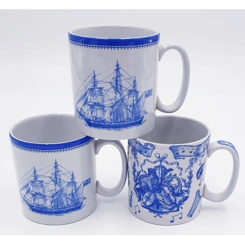 346 - SPODE CHINA MUGS (3)