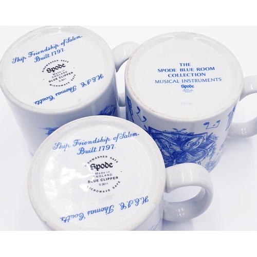 346 - SPODE CHINA MUGS (3)