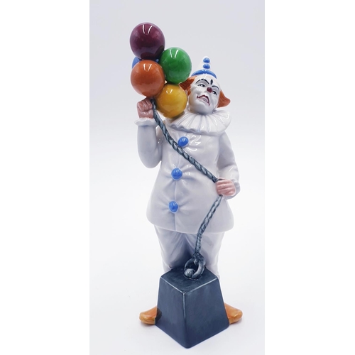 367 - ROYAL DOULTON 23.5cm CHARACTER FIGURINE `BALLOON CLOWN` HN 2894 1986/92  Designed By Mr William .K. ... 