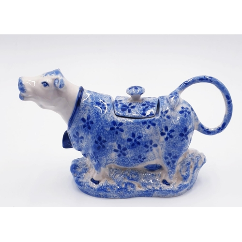 369 - MOORLAND POTTERY COW CREAMER