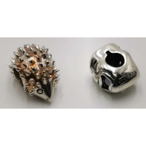 375 - PANDORA SILVER (925) CHARMS (2) 