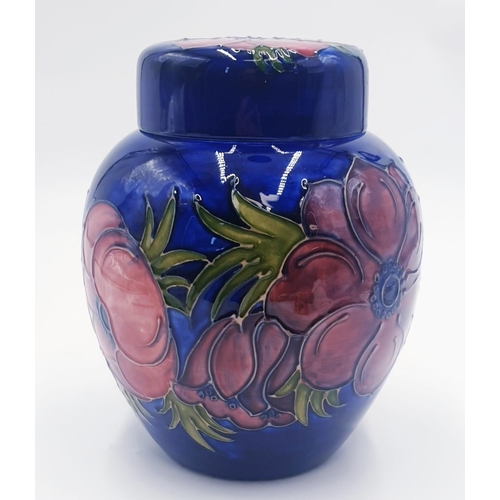 394 - MOORCROFT 18cm GINGER JAR And COVER (Limited Edition )  Signed