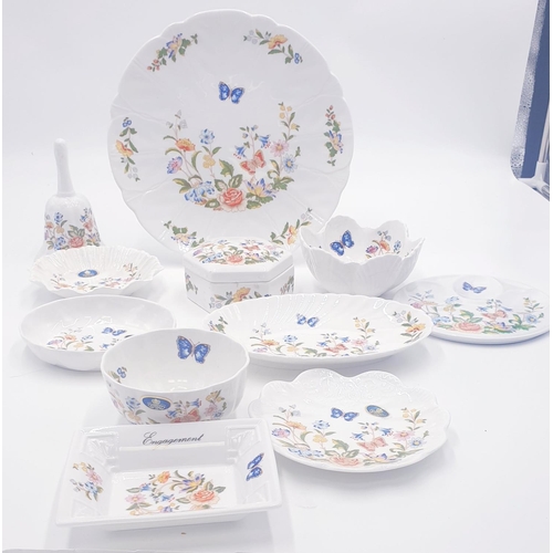 452 - AYNSLEY CHINA ITEMS (11) IN THE COTTAGE GARDEN DESIGN